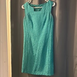 Nine West Green Sleeveless Sheath Dress for Weddings